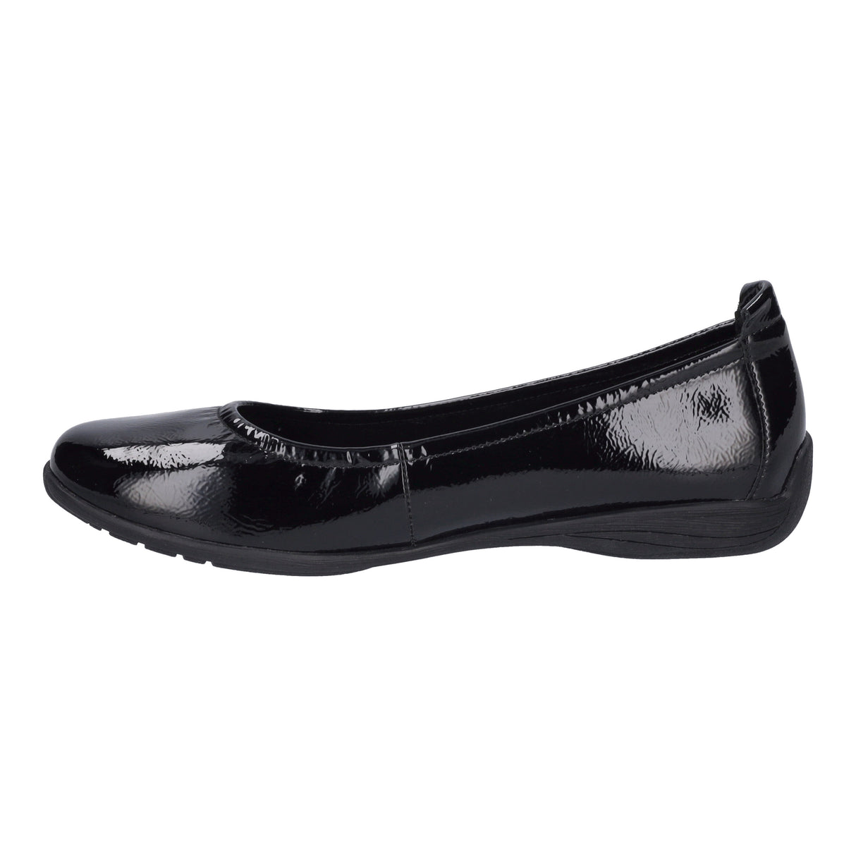 Josef Seibel Fenja 01 Women's Leather Ballerina in Black Patent