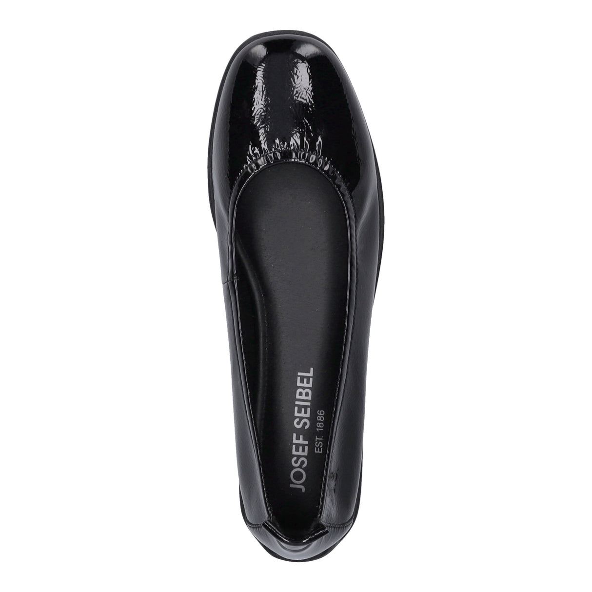Josef Seibel Fenja 01 Women's Leather Ballerina in Black Patent