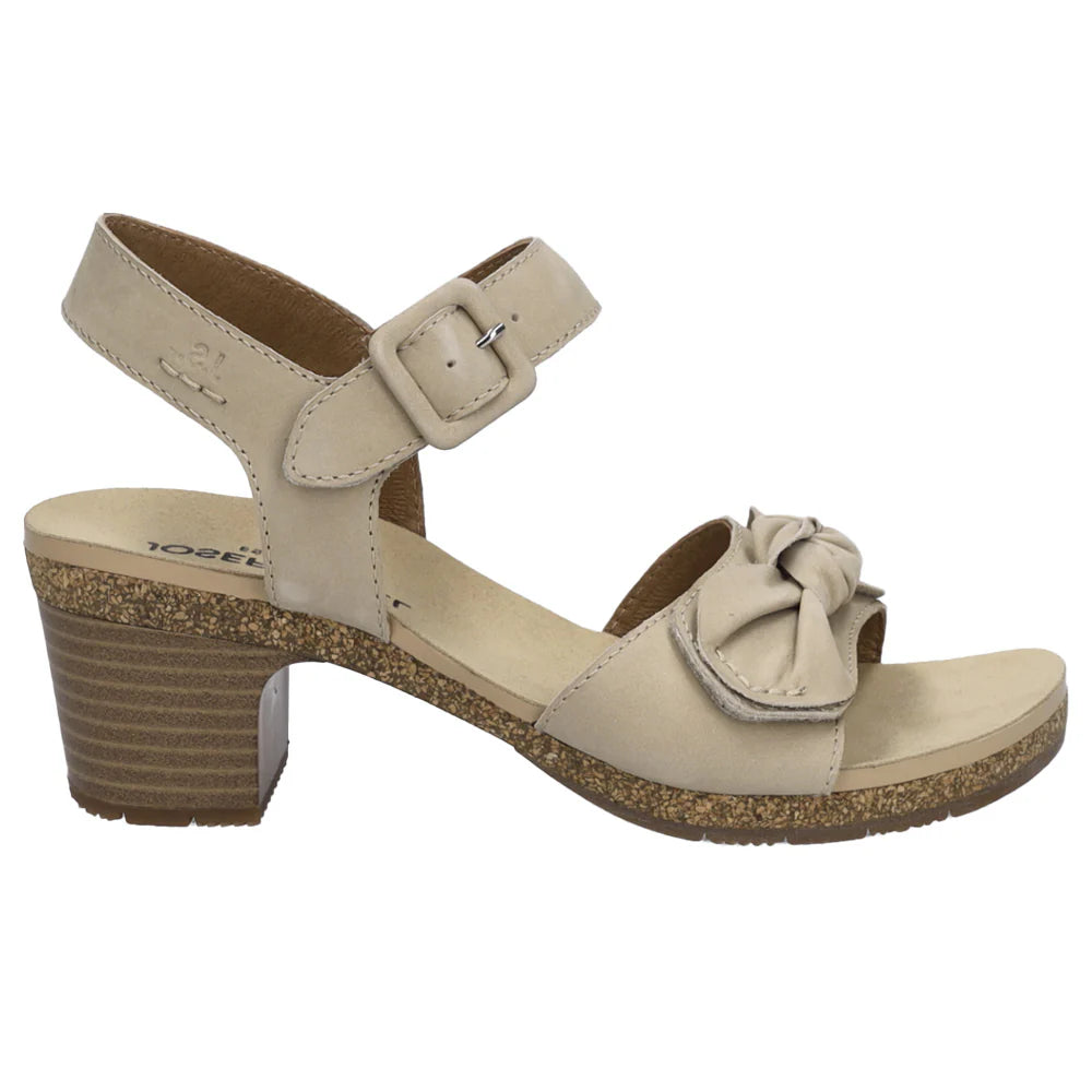 Josef Seibel Grace 11 Heeled Women's Sandal in Beige