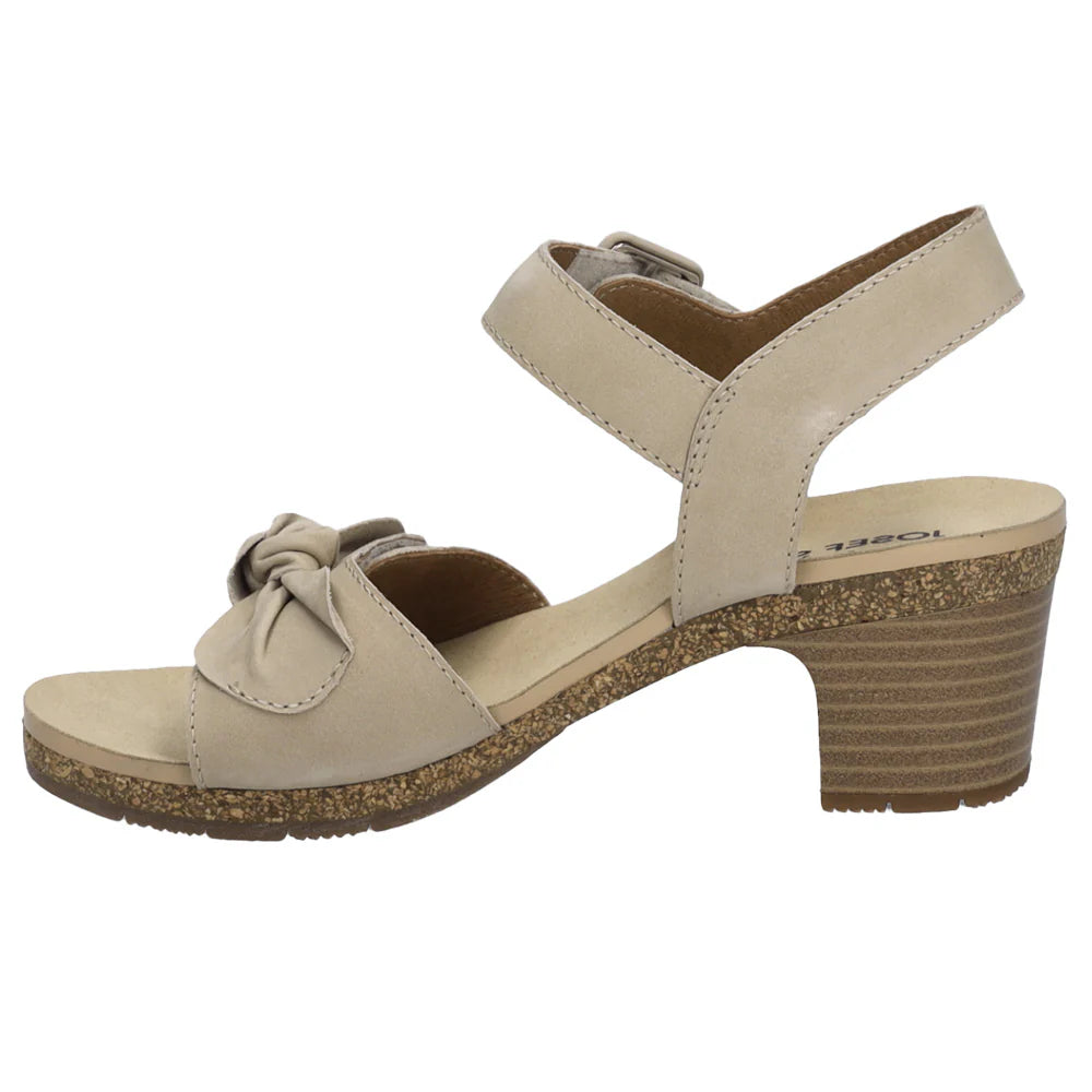 Josef Seibel Grace 11 Heeled Women's Sandal in Beige