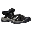 Keen Rose Adventure Sandal in black style #1008783 at Walking On a Cloud
