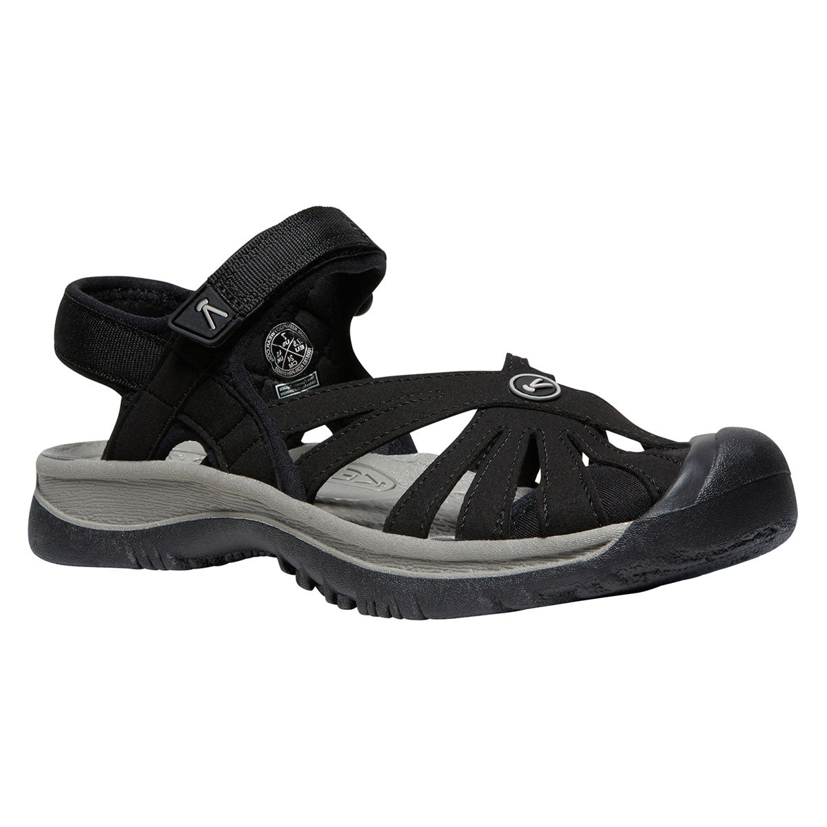 Keen Rose Adventure Sandal in black style #1008783 at Walking On a Cloud