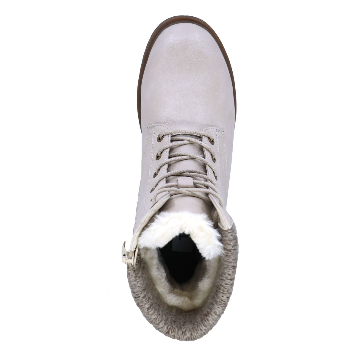 Lady Comfort Katherine Women's Flip Grip Waterproof Boot - Beige