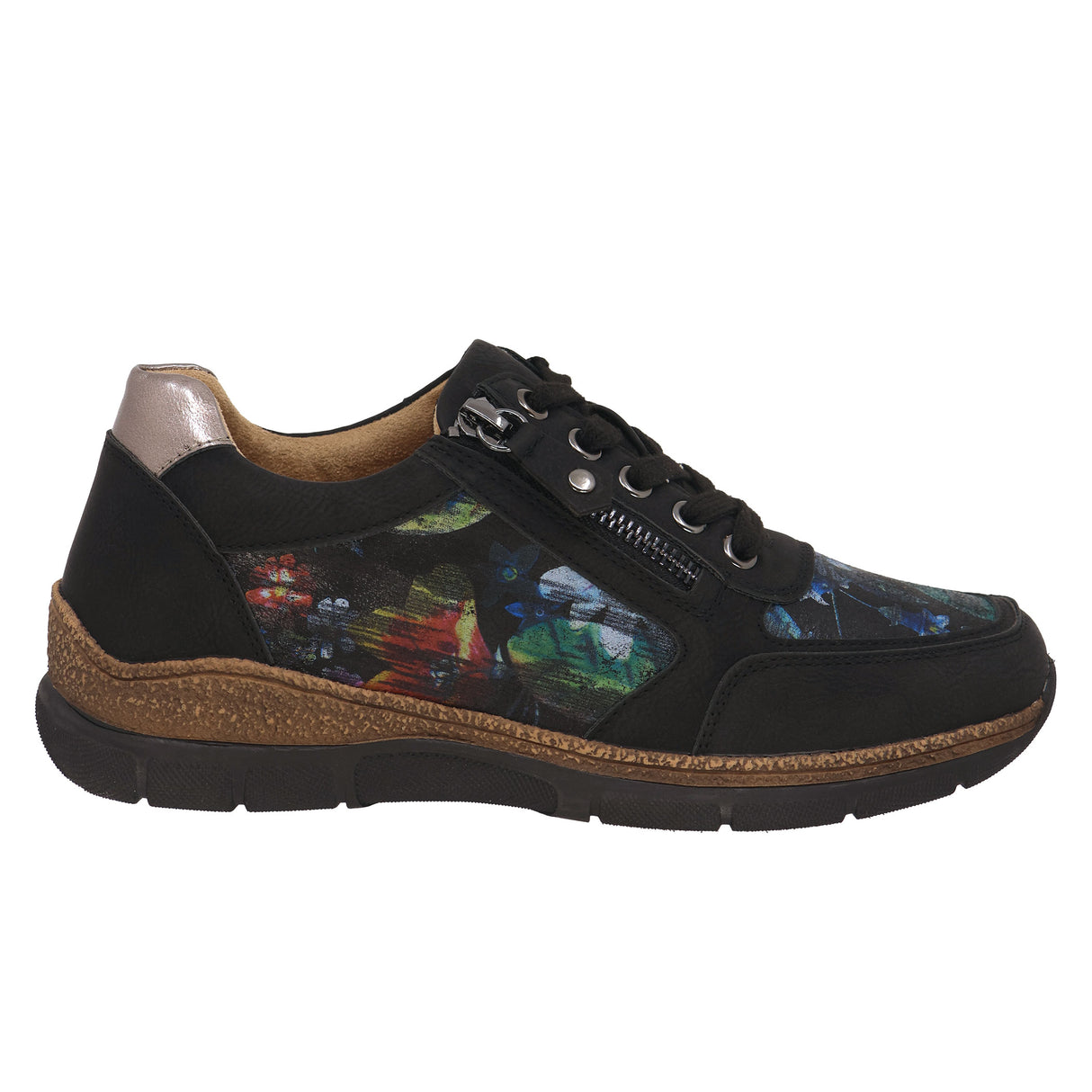 Lady Comfort Mila 01 Women's Shoe in Black Pattern