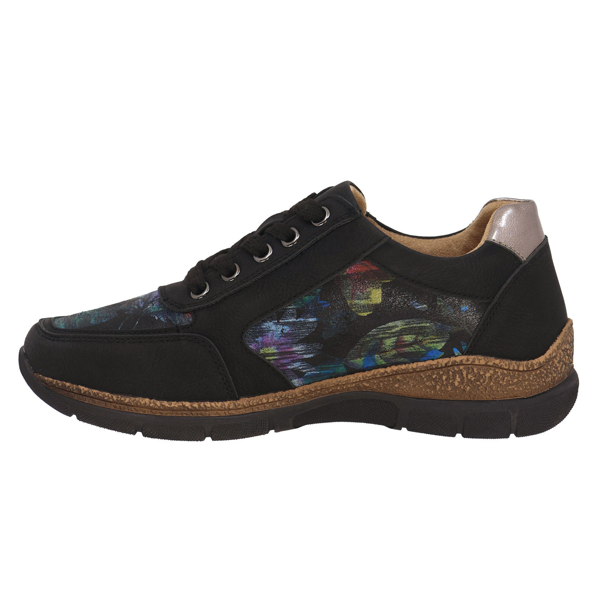 Lady Comfort Mila 01 Women's Shoe in Black Pattern