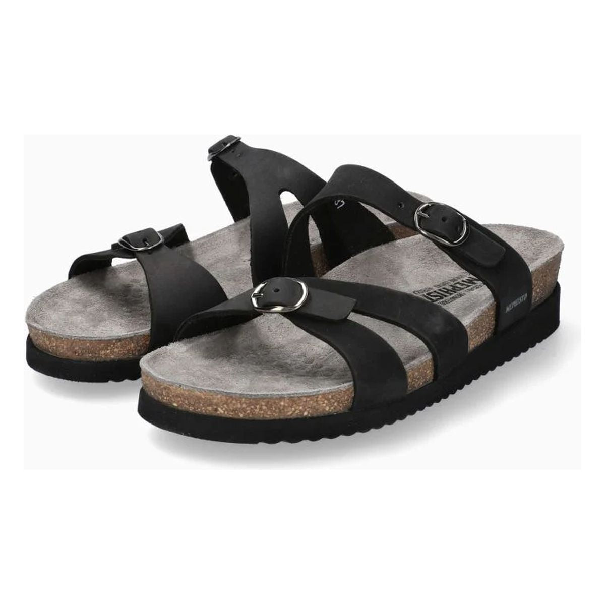Mephisto Hannel Women's Sandals in Black Nubuck