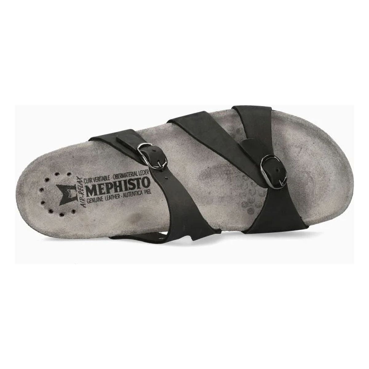 Mephisto Hannel Women's Sandals in Black Nubuck