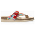 Helen Mix Women's Toe Post Sandals in Multi Red - style 34377 - Comfortable, All-day wear, soft footbed, leather, classic look, walking shoe, easy on and off, sandal, clog, heel, Mephisto Helen Mix sandals, red toe-post sandals, women’s summer sandals, Mephisto 34377, SOFT-AIR cork footbed, AIR-RELAX arch support, stylish comfort sandals.