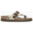 Helen Mix Women's Toe Post Sandals in Multi Beige - style 29653 - Comfortable, All-day wear, soft footbed, leather, classic look, walking shoe, easy on and off, sandal, clog, heel, Mephisto Helen Mix sandals, beige toe-post sandals, women’s summer sandals, Mephisto 34377, SOFT-AIR cork footbed, AIR-RELAX arch support, stylish comfort sandals.
