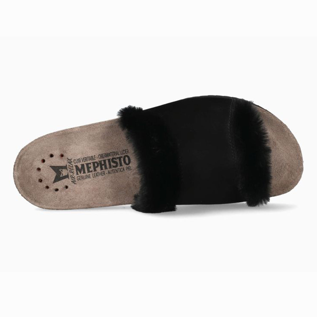 Mephisto Hemeline Women's Cork Sandals in Black