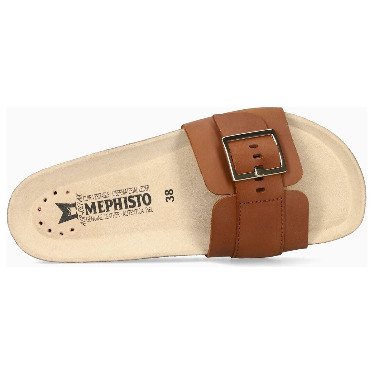Mephisto Mabel Women's Cork Sandals in Chestnut