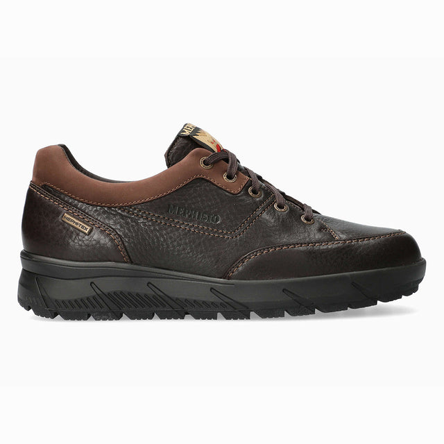 Mephisto Riko MT Men's shoe in Brown - Comfortable, All-day wear, soft footbed, leather, classic look, walking shoe, easy on and off, sneaker, running shoe, Mephisto Riko MT, Mephisto 8951, men’s walking shoes, brown Mephisto shoes, SOFT-AIR shoes, waterproof walking shoes, men’s comfort shoes. - style 8951