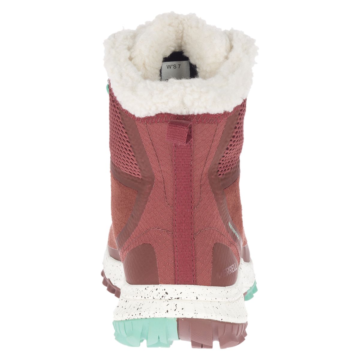 Merrell Bravada Polar Waterproof Sable Winter Boot in Red