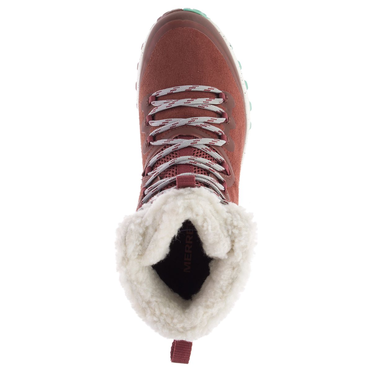Merrell Bravada Polar Waterproof Sable Winter Boot in Red