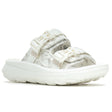 Merrell Women's Hut Ultra Wrap Sandals in White with crisscross straps and cushioned sole, style J005896.