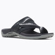Merrell Terran Post 3 women’s sandals in black, lightweight design with microfiber lining and contoured footbed – available at Walking on a Cloud Canada.