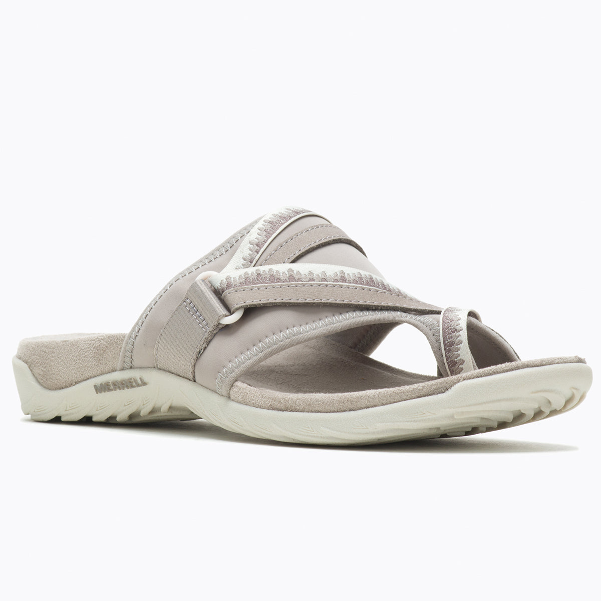 Merrell Terran Post 3 in Moon, women’s sandals in lightweight design with microfiber lining and contoured footbed – available at Walking on a Cloud Canada.
