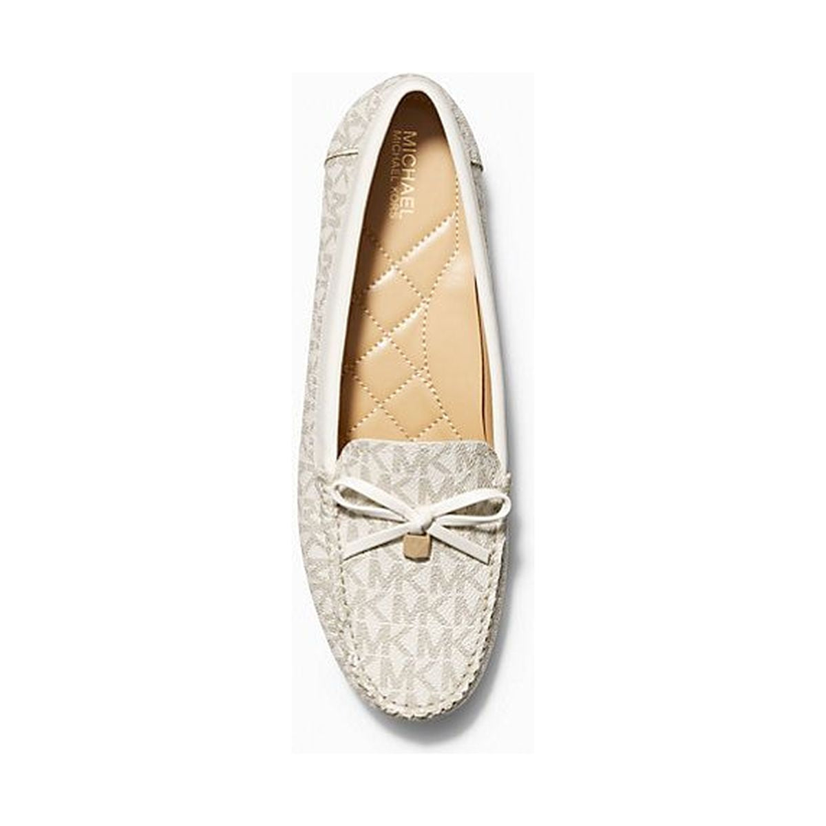 Michael Kors Juliet Mocassin in Vanilla Signature MK Print