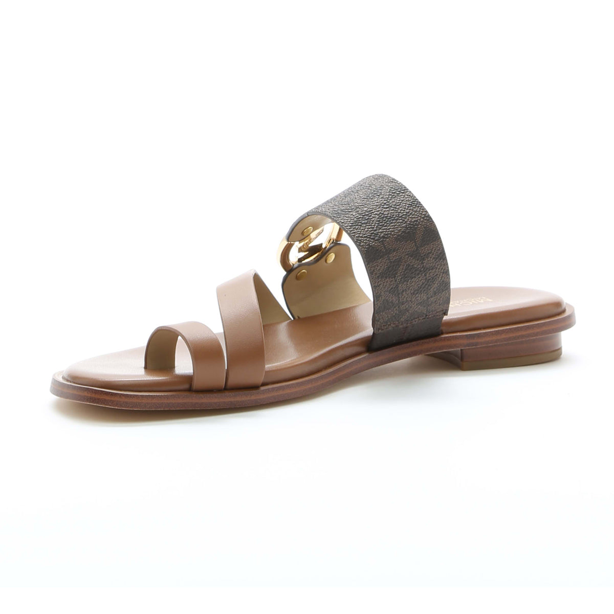 Michael Kors Vera Flat Toe Thong Slide in Brown