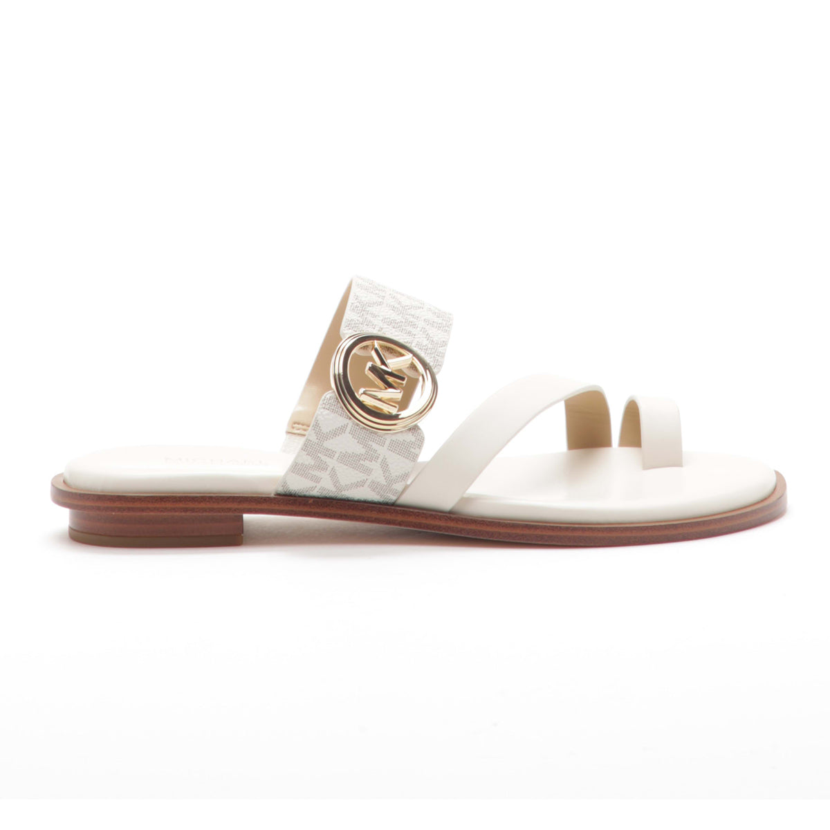 Michael Kors Vera Flat Toe Thong Slide in Vanilla