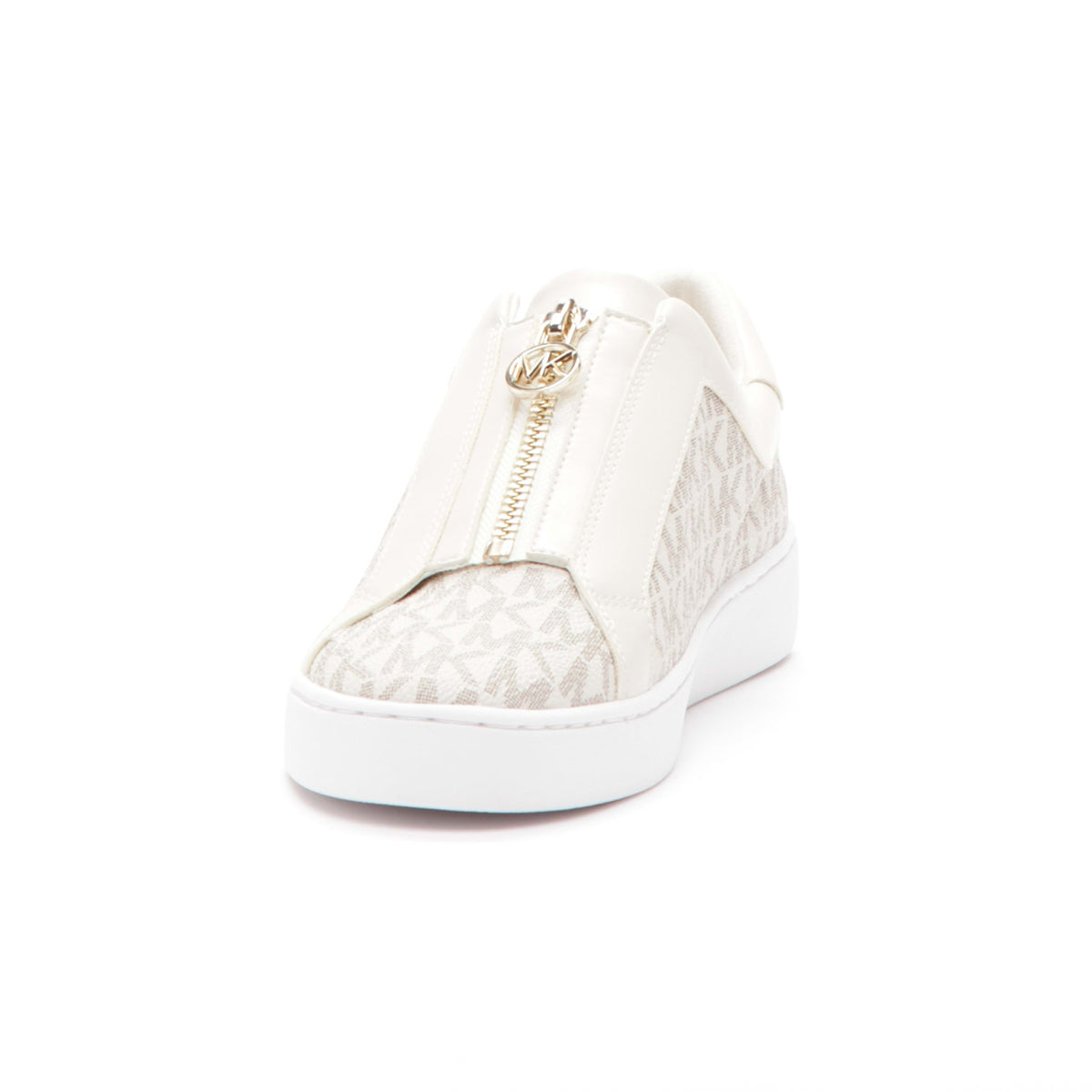 Michael Kors Keaton Zip Sneaker in Vanilla MK Print