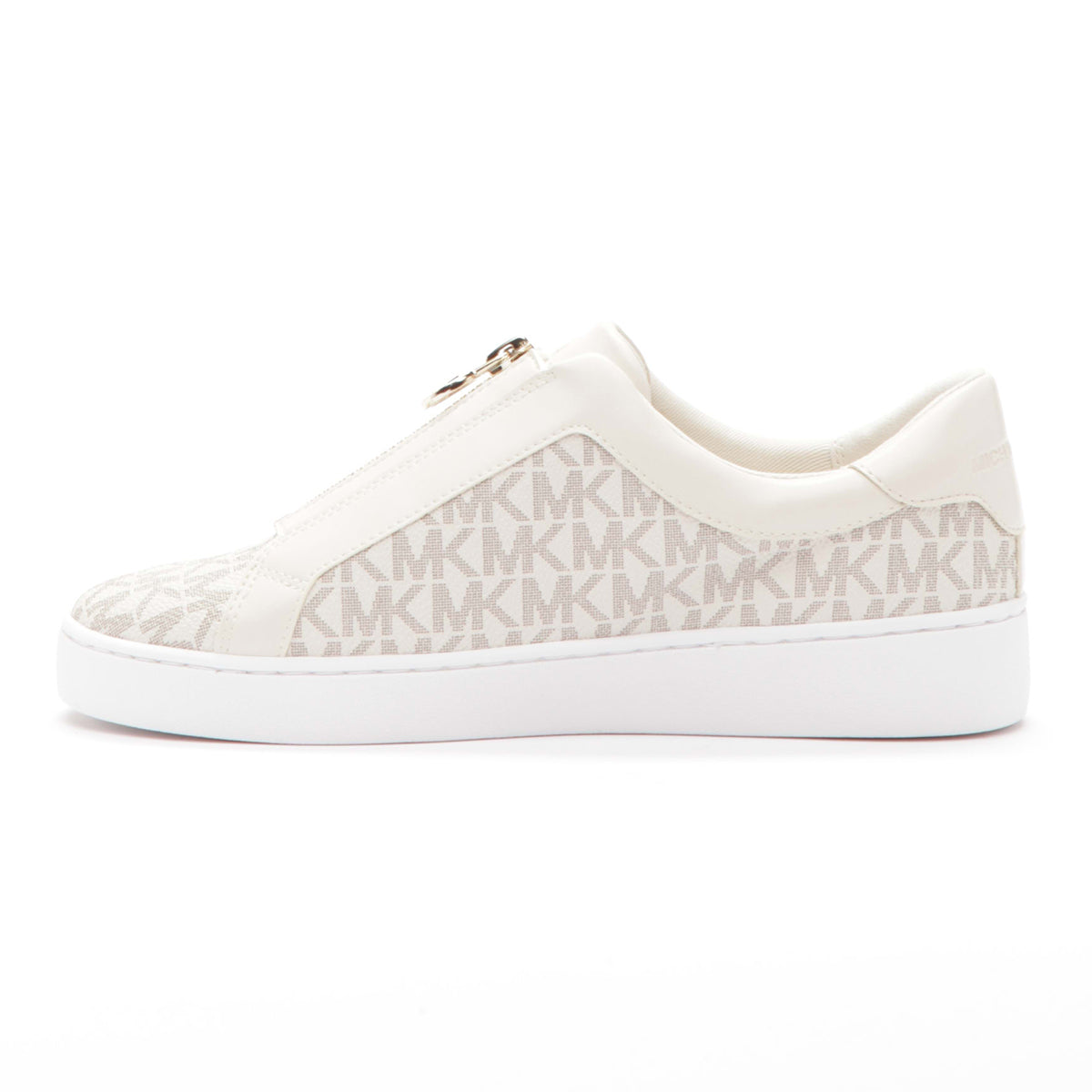 Michael Kors Keaton Zip Sneaker in Vanilla MK Print