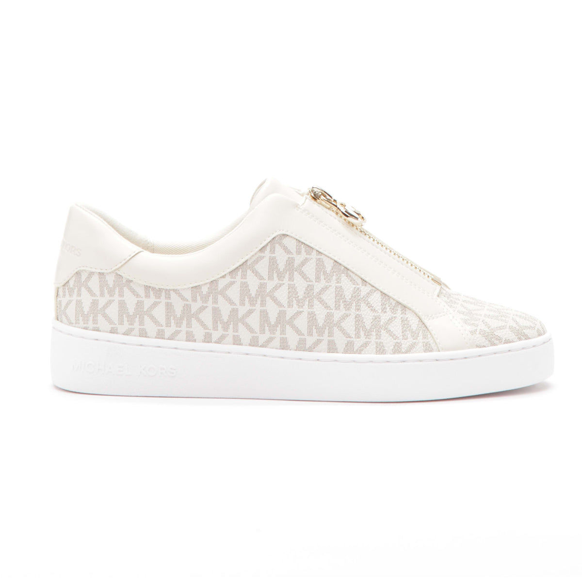 Michael Kors Keaton Zip Sneaker in Vanilla MK Print