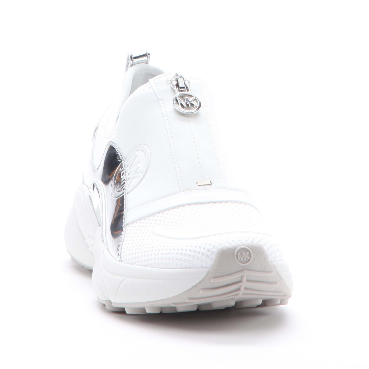 Michael Kors Sami Zip Sneaker in Silver
