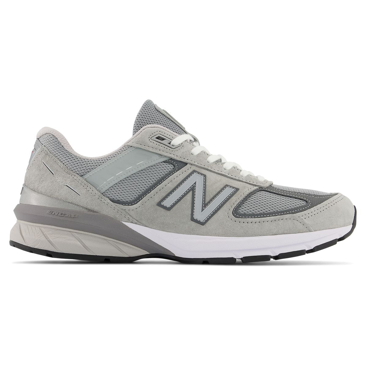 New Balance Men's 990GL5 in Grey Silver, Comfortable running shoe with breathable textile upper. Style #M990GL5