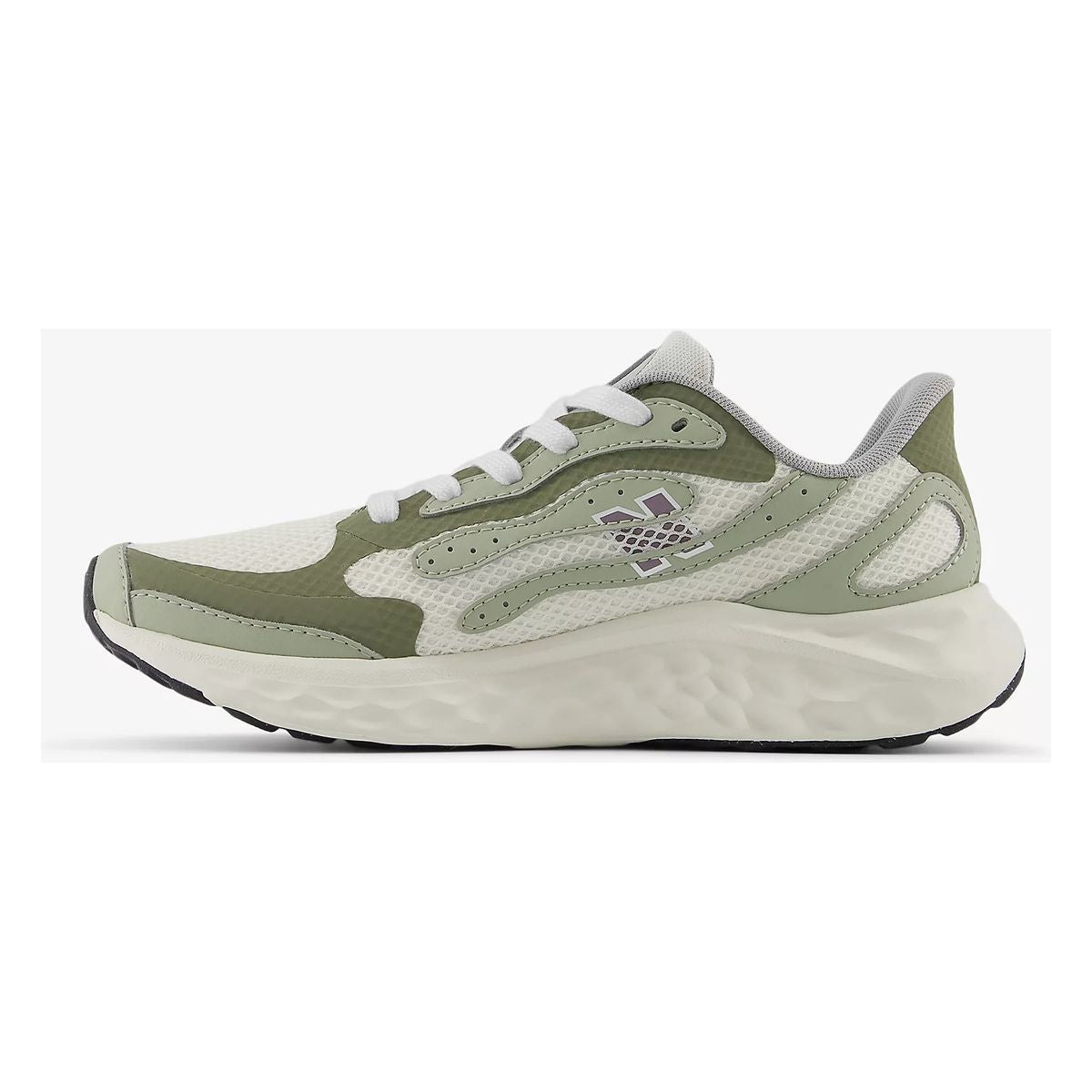 New Balance Women's Arishi V4 Running Shoe in Sea Salt/Olivine