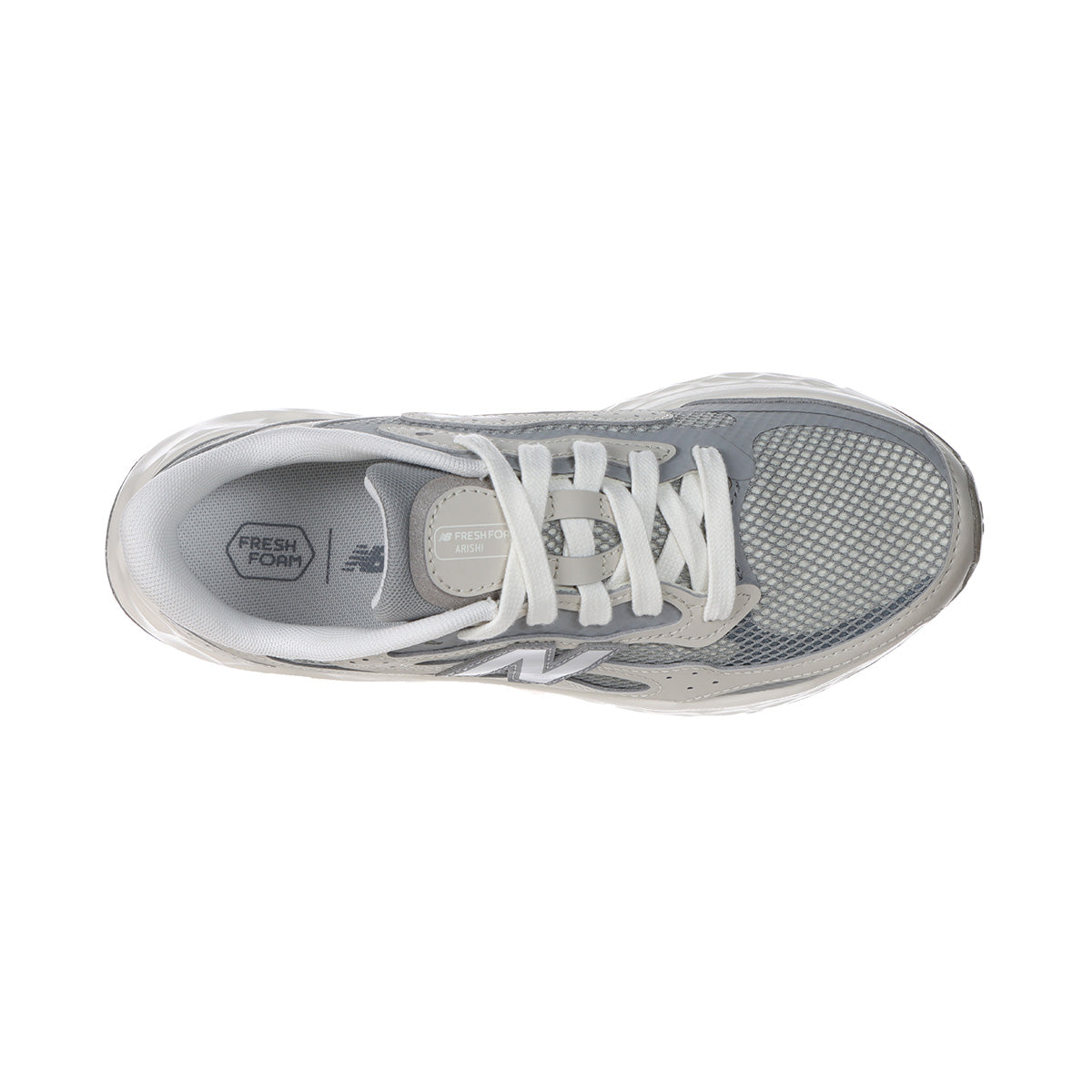 New Balance Women's Arishi V4 Tiralux Running Shoe in Angora/Grey