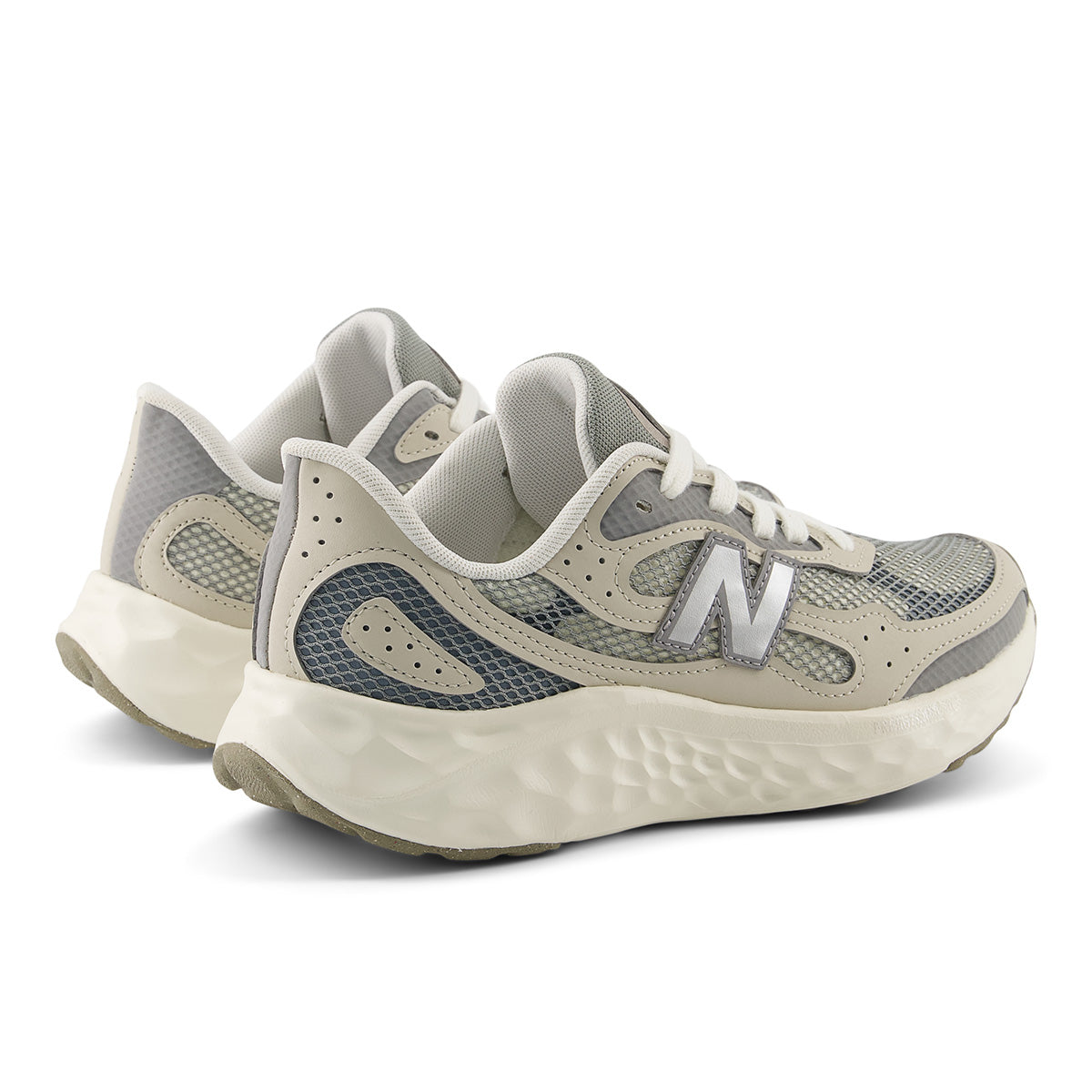 New Balance Women's Arishi V4 Tiralux Running Shoe in Angora/Grey