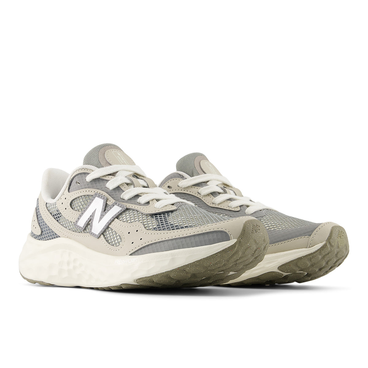 New Balance Women's Arishi V4 Tiralux Running Shoe in Angora/Grey