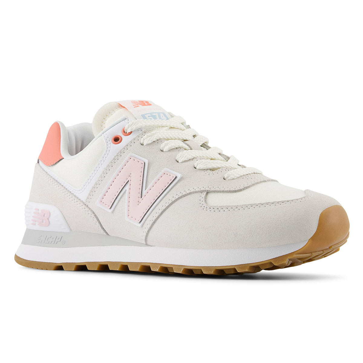 New Balance Women's 574 Core in Reflection with Rose Sugar