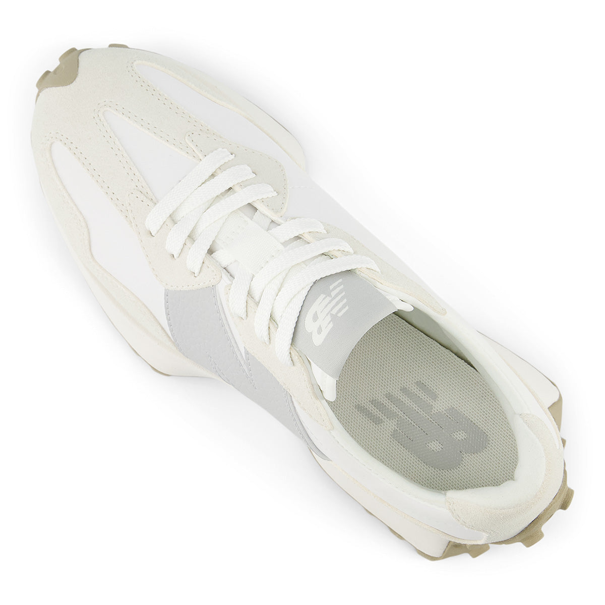 New Balance 327 Classic Retro Women's Runners in Linen with Olive