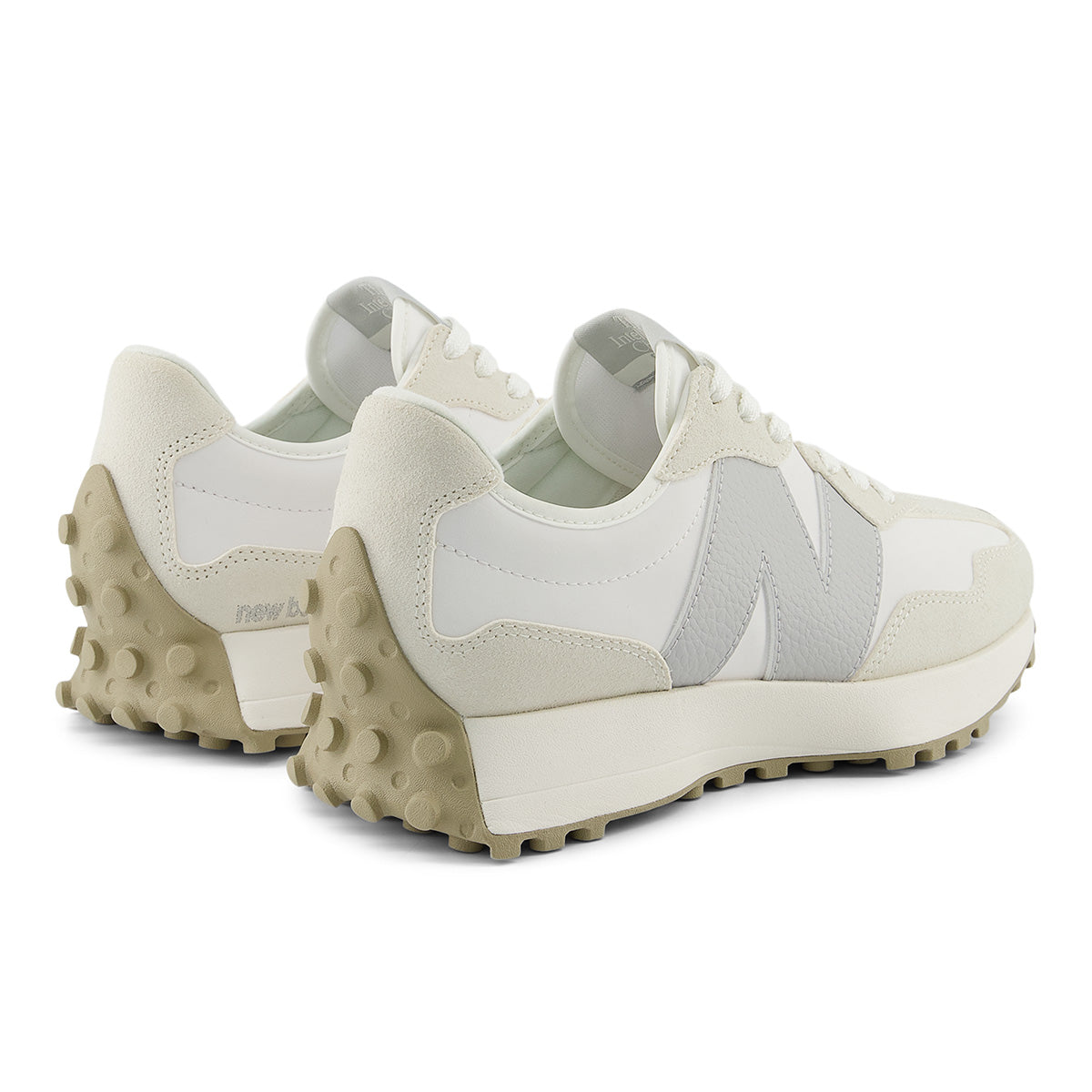 New Balance 327 Classic Retro Women's Runners in Linen with Olive