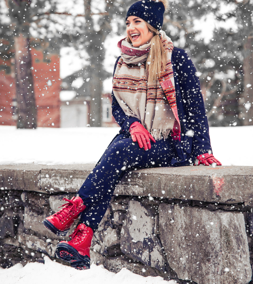 Olang Sound Women's Winter Lace Boots