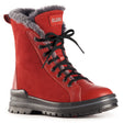 Olang Zaide Rosso Red women’s winter boots with full-grain leather and hydro-suede upper, shearling lining, lace and zipper closure, and ALASKA outsole with OC System® grips.