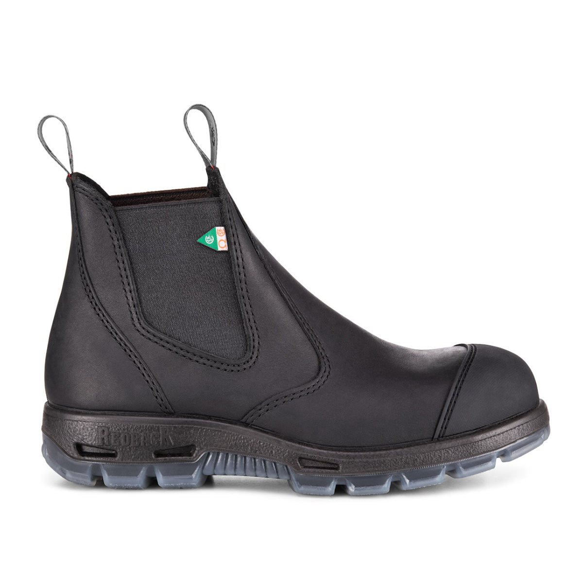 Redback Bobcat CSA Steel Toe with Scuff Cap Unisex Boots – Black