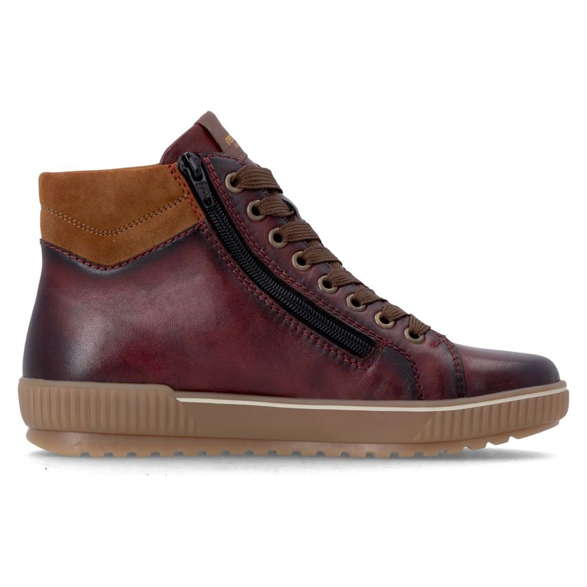 Remonte Ottawa D0772 Women's Lace Up Boots in Vino