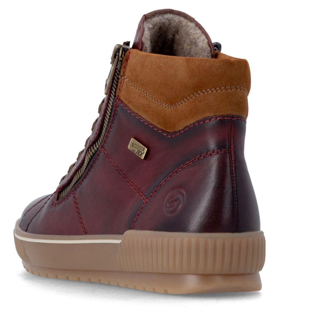 Remonte Ottawa D0772 Women's Lace Up Boots in Vino