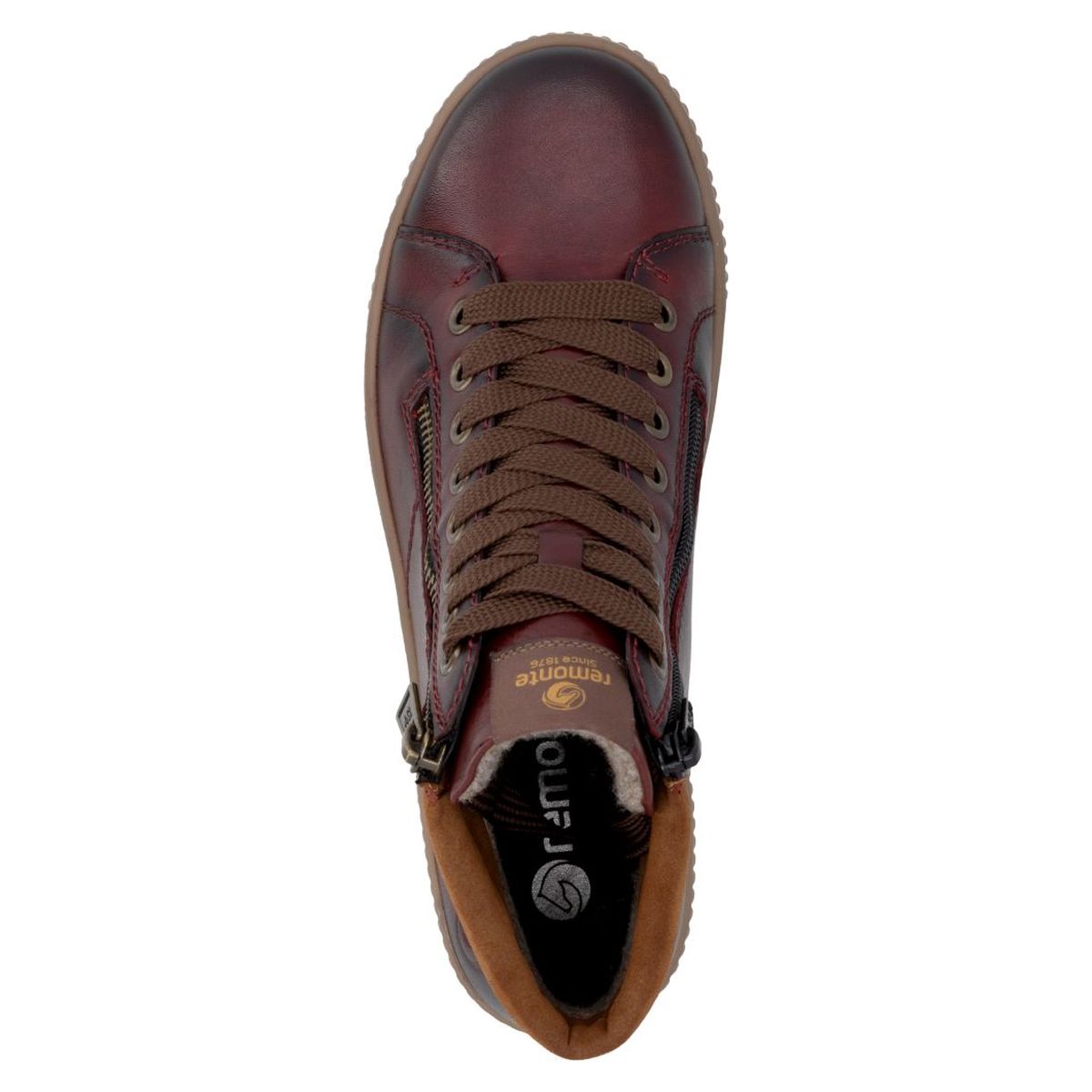 Remonte Ottawa D0772 Women's Lace Up Boots in Vino