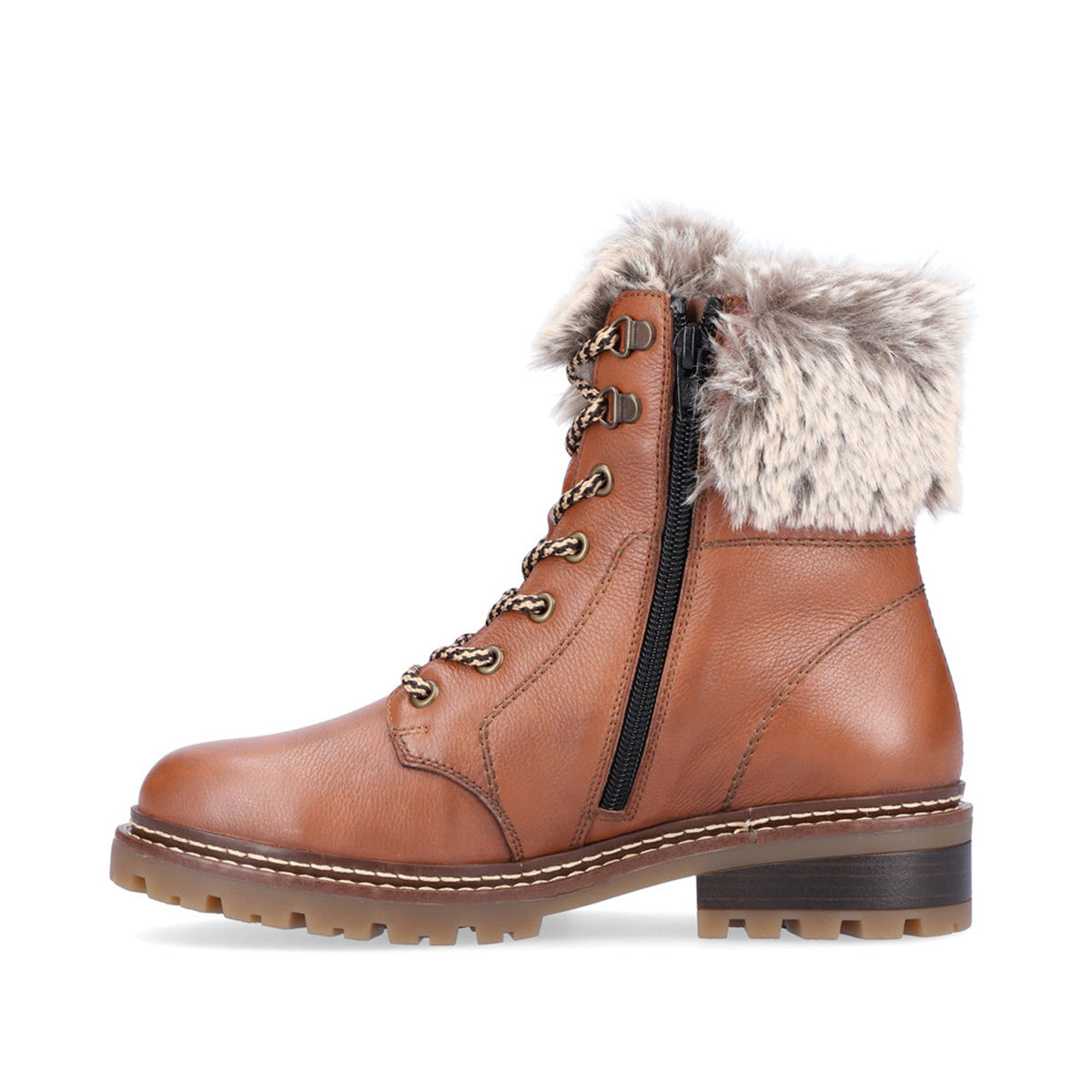 Remonte D0B74 Women's Lace Up Winter Boots in Brown