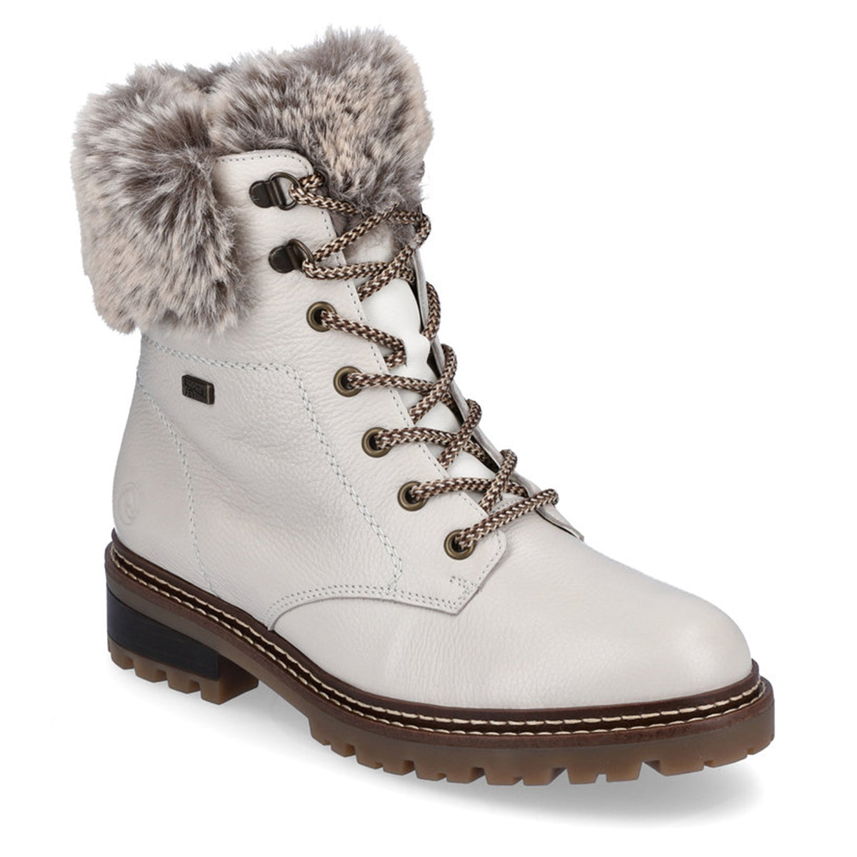 Remonte D0B74 Women's Lace Up Winter Boots, smooth premium leather upper, water repellant sole. all day comfort. Style #D0B74-80
