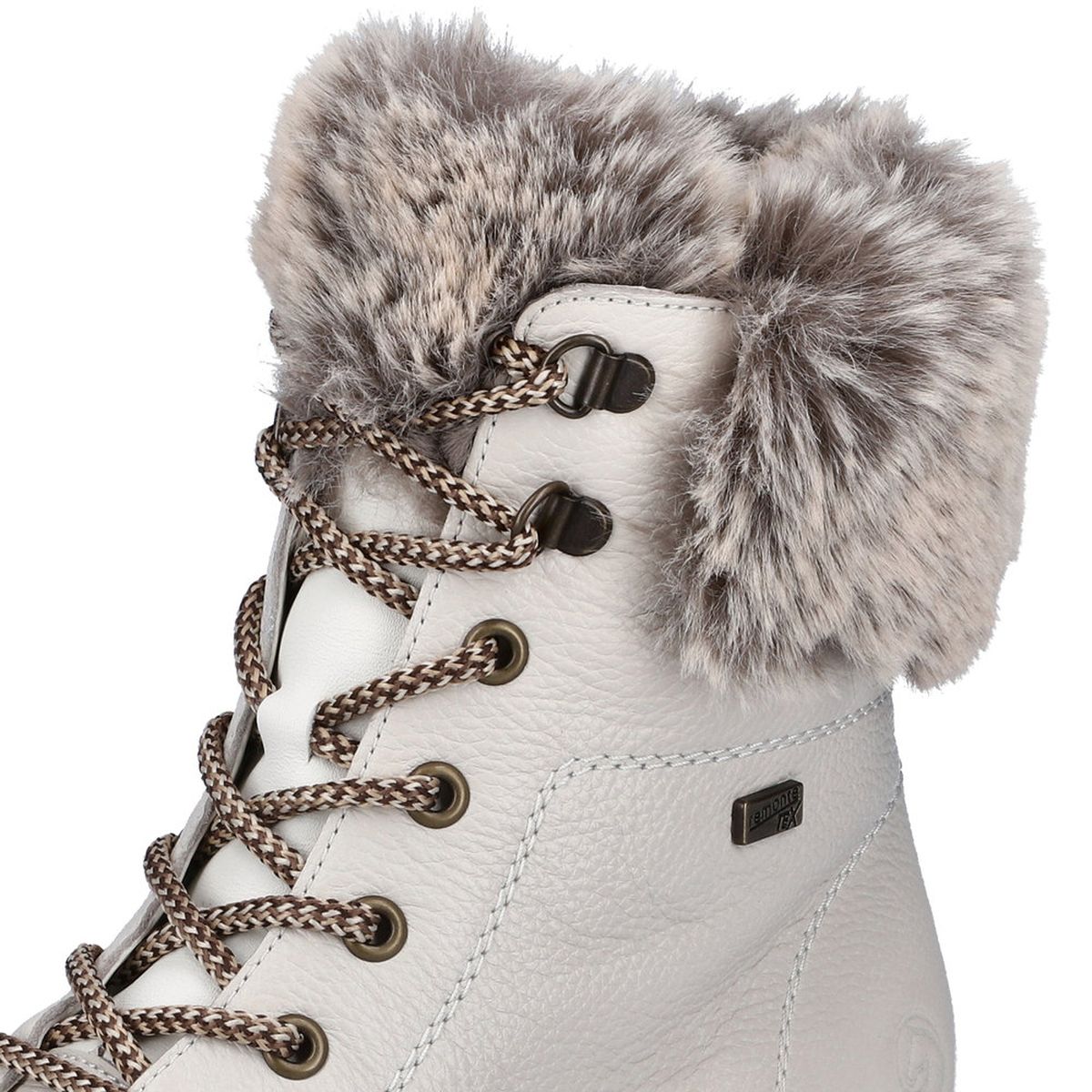 Remonte D0B74 Women's Lace Up Winter Boots in White