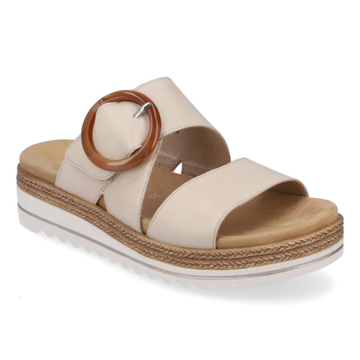 Remonte D0Q51 Mule Women's Sandals, hook and loop strap latge buckle closure, all day comfort walking shoe. Style #D0Q51-80