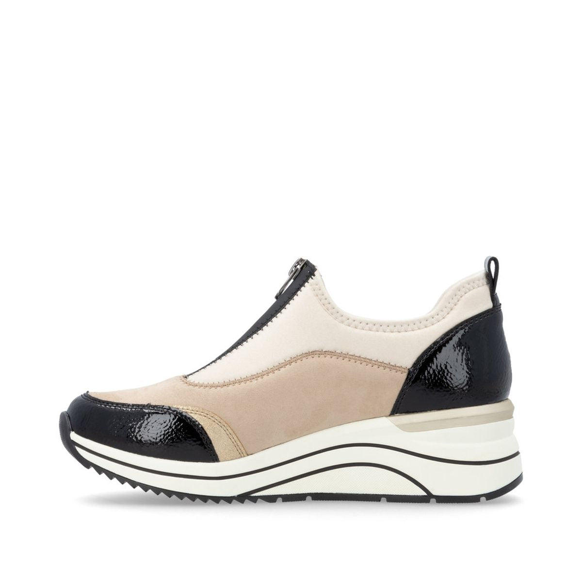 Remonte D0T08 Women's Wedge Sneaker in Jute