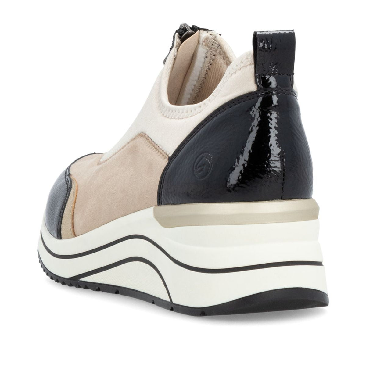 Remonte D0T08 Women's Wedge Sneaker in Jute