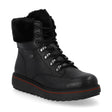 Remonte D0U70 Women's Lace Up Boots, fur lined winter boots, lace up closure durable waterproof exterior. Style #D0U70-01