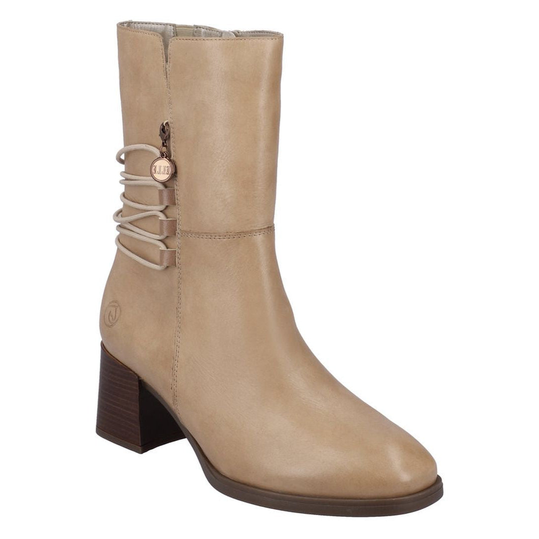 Remonte D0V71 Women's Ankle Boots, Side zipper, wide heel for all day comfort. Style #D0V71-20